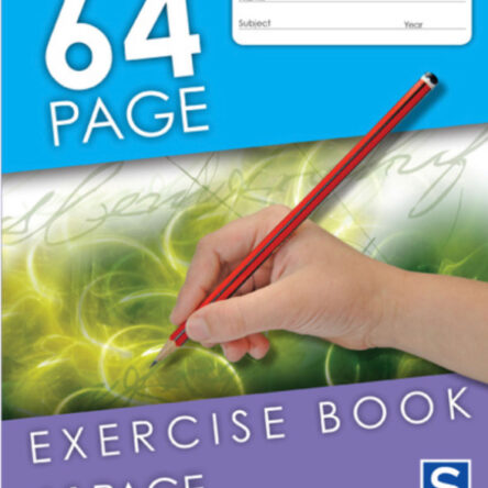 BOOK EXERCISE A4 8MM RULED 64 PGS (NOT DOTTED THIRDS)