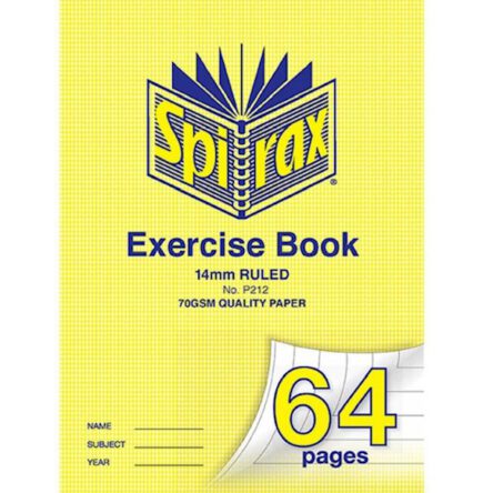 BOOK EXERCISE WRITER PREMIUM A4 14MM RULED 64 PGS (NOT DOTTED THIRDS)